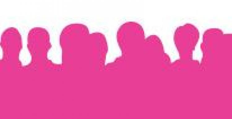 pink people silhouette