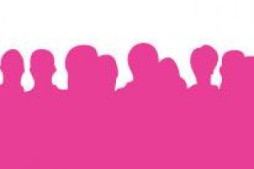 pink people silhouette